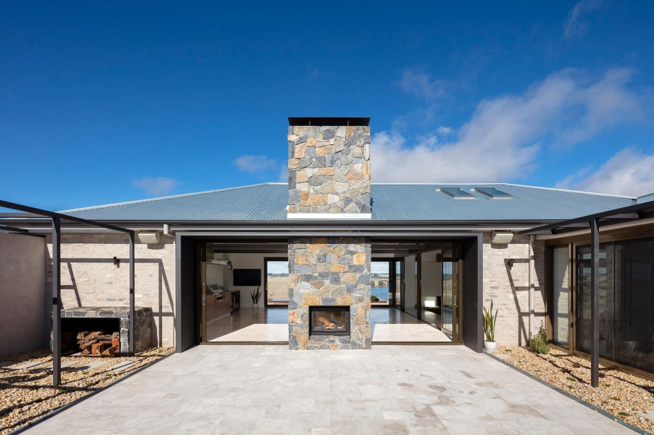 Spring Creek fireplace